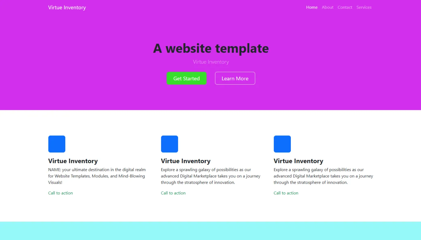 Digital marketplace template (Purple)