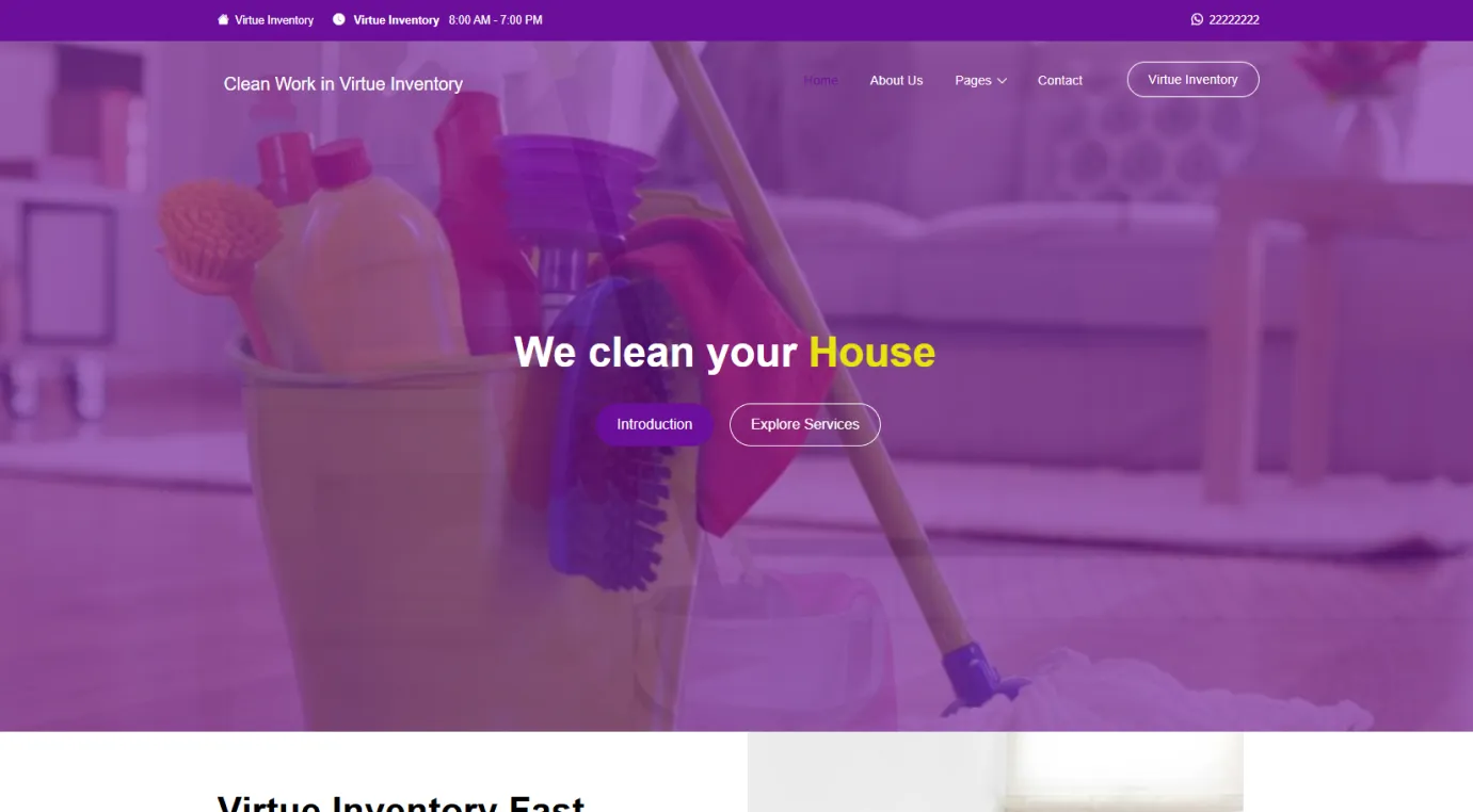 Cleaning service (Purple)